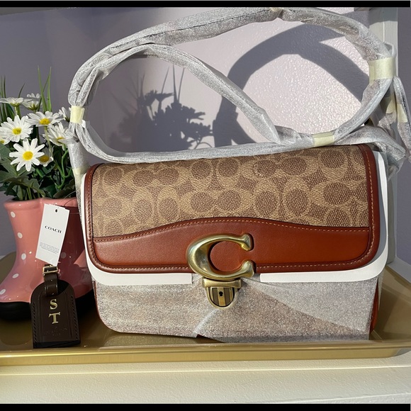 BNWT -Coach Studio Shoulder Bag ( Tan/Rust)❌SOLD❌ - Picture 9 of 13